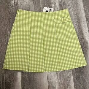 Zara Box Pleat Buckled Skirt